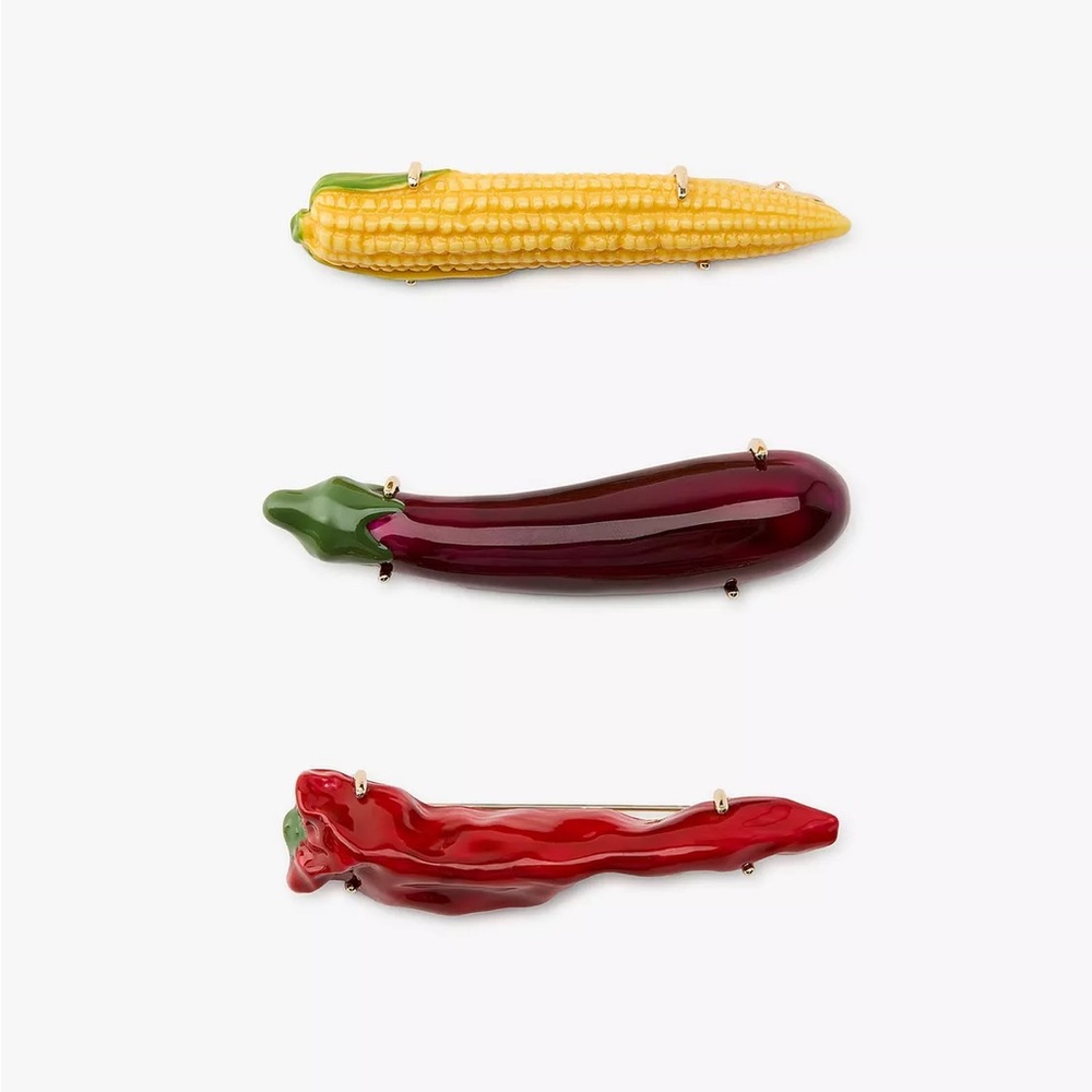 ZARA Vegetable Brooches (Pack of 3)